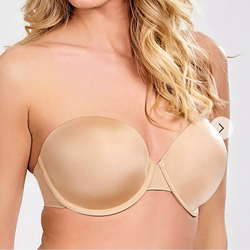 NWT Panache Seamless Porcelain Elan Strapless Bra in Nude - Size: 32G